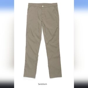 OUTLIER Men's Futureworks F. Cloth Sandstorm Pants Size 35 EXTRA LENGTH ADDED